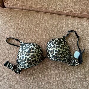 Victoria's Secret plunge Animal Print Bra
